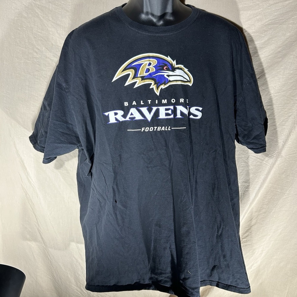 NFL Baltimore Ravens T-Shirt Men's 2XL Black Fanatics Graphic Tee
